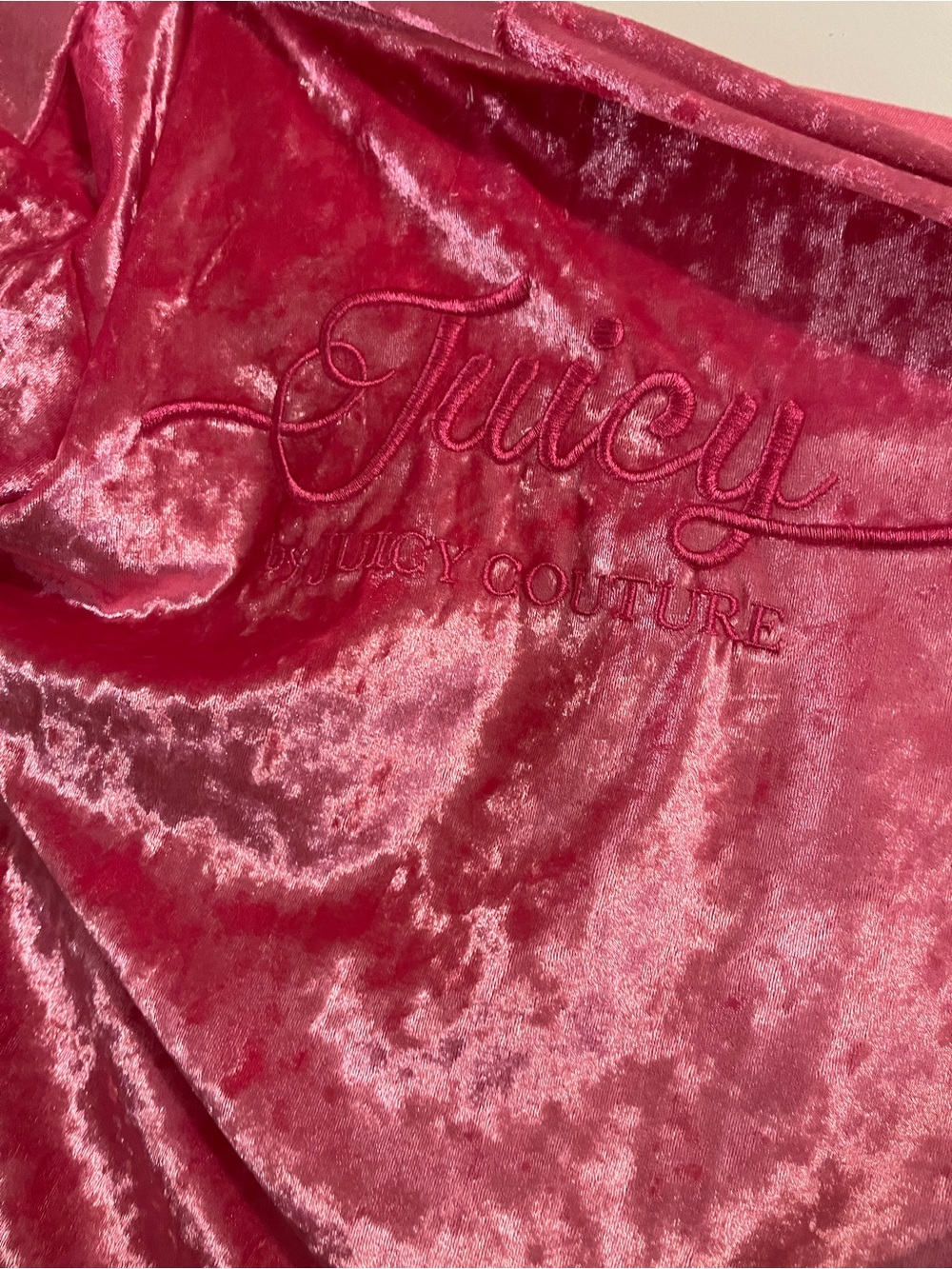 Juicy Couture Hot Pink Velvet Robe LIKE NEW
